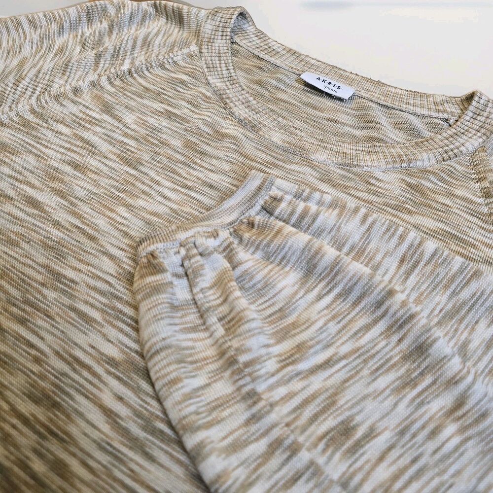 Akris Punto Space Dye Knit Boxy Sweater Lightweight US 10